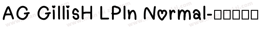 AG GillisH LPln Normal字体转换